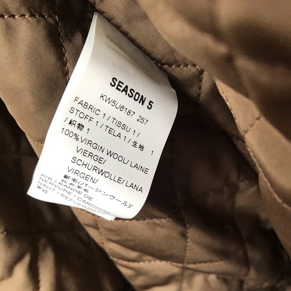 YEEZY Unisex Season 5 Classic Wool Bomber Jacket - Picture 4 of 10